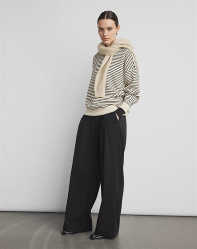 Msch Copenhagen - MSCHIma Q Sweatshirt - Oatmeal/ Black